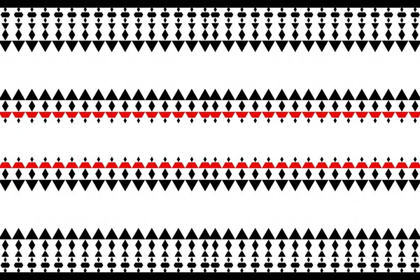 黑白插图 几何图案设计 纺织品设计摘要 几何背景 — 图库照片