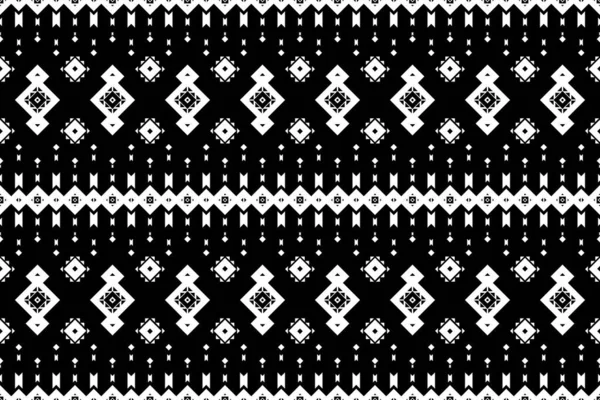 Черно Белые Иллюстрации Дизайн Геометрическими Узорами Абстракция Текстильного Дизайна Геометрический — стоковое фото