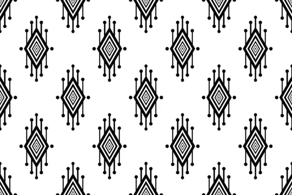 Black White Illustrations Design Geometric Patterns Abstract Textile Design Geometric — Stock Photo, Image