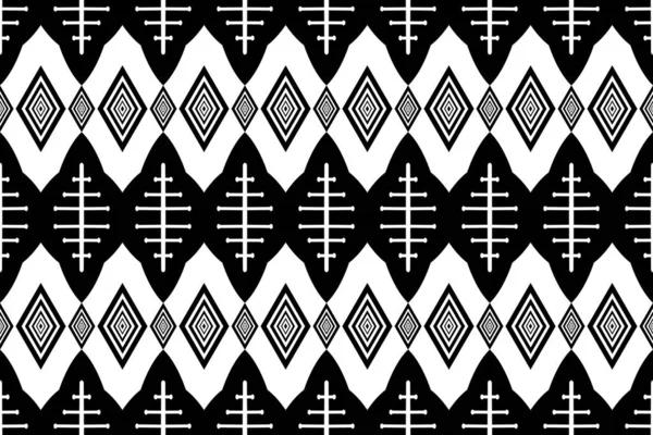 Black White Illustrations Design Geometric Patterns Abstract Textile Design Geometric — Stock Photo, Image