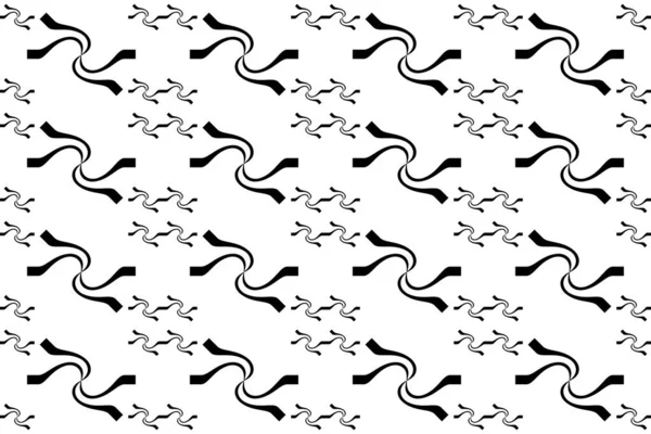 Siyah Beyaz Çizimler Geometrik Desenli Tasarım Tekstil Tasarımı Için Soyut — Stok fotoğraf