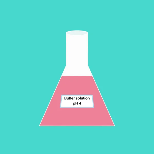 illustration, Buffer solution in glass, chemical in the laboratory and industry, Chemicals used in the analysis