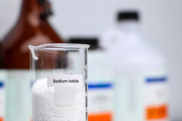 Natriumiodid Glas Chemikalien Labor Und Der Industrie Chemikalien Für Die — Stockfoto