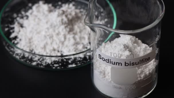 Sodium Bisulfite Powder Glass Chemical Laboratory Industry — 비디오