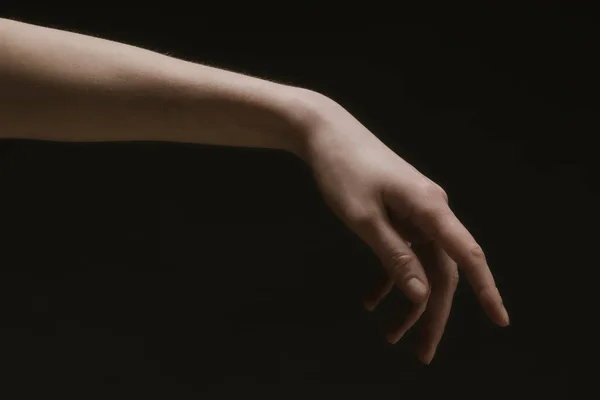 Woman Hands Dark Barokko Style — Stock fotografie