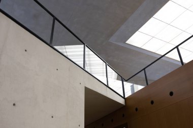Modern mimarinin iç dizaynının soyut bir parçası