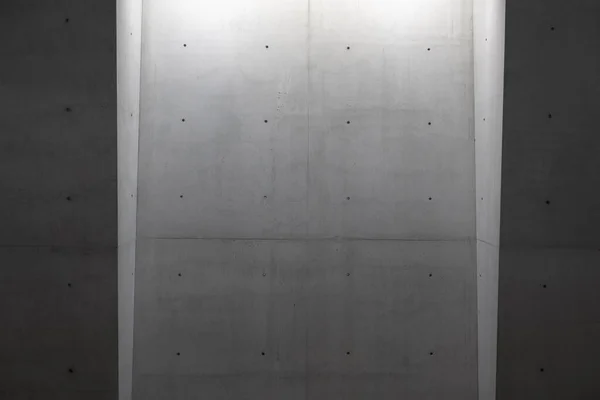 Современная Цементная Стена Светом Стиле Минимализма — стоковое фото