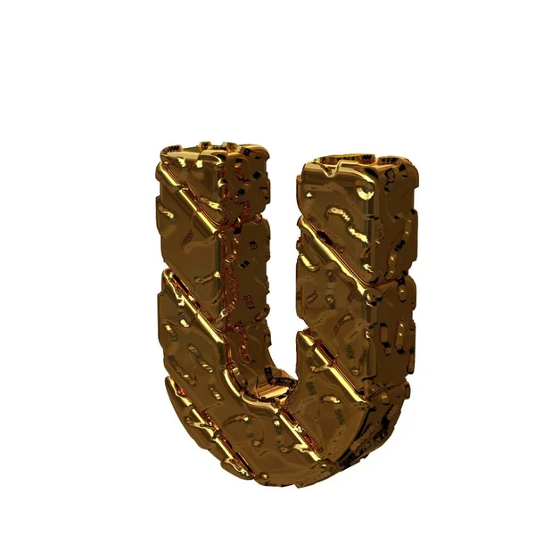 Τα μη γυαλισμένα χρυσά γράμματα γύρισαν προς τα αριστερά. 3ο κεφαλαίο — Φωτογραφία Αρχείου