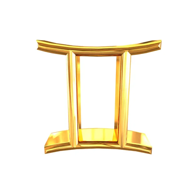 Three Dimensional Sign Zodiac — Vetor de Stock