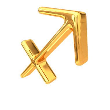 Three-dimensional sign of the zodiac. 3d