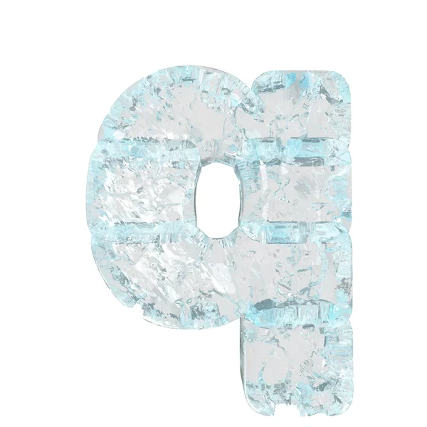 Symbols Made Ice Letter — Stockvektor