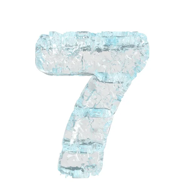 Symbols Made Ice Number —  Vetores de Stock