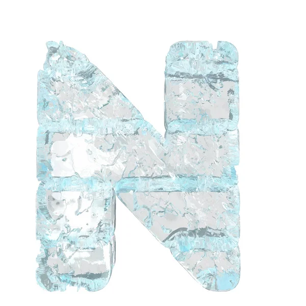 Symbols Made Ice Letter — Stok Vektör