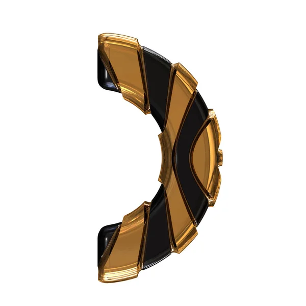 Black Symbol Gold Vertical Straps — Vetor de Stock