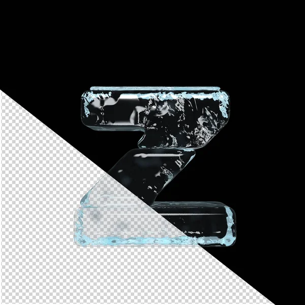 Symbol Made Ice Letter — 图库矢量图片