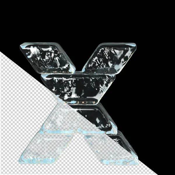 Symbol Made Ice Letter — Vector de stock