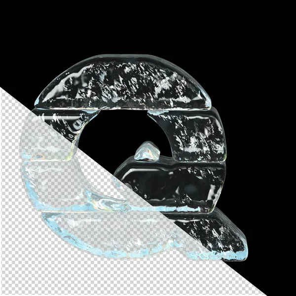 Symbol Made Ice Letter — ストックベクタ