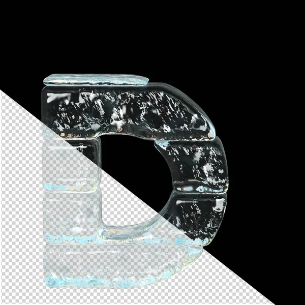 Symbol Made Ice Letter — ストックベクタ