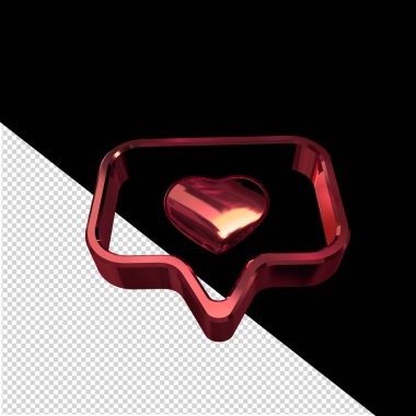 Notifications with a 3d heart inside