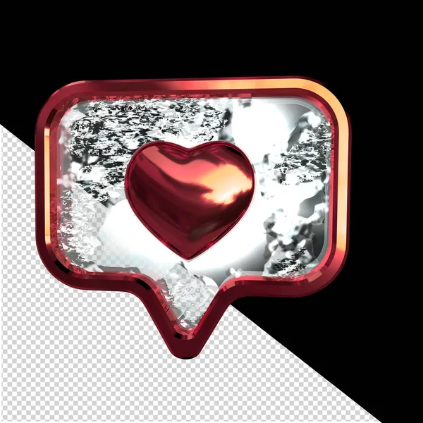 Notifications with a 3d heart inside