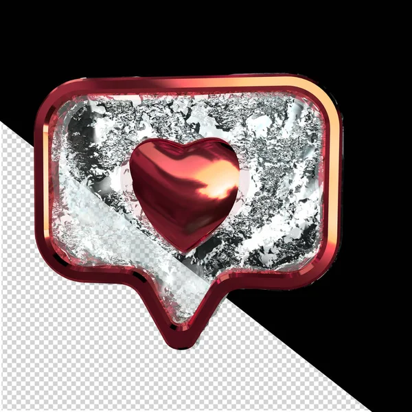 Notifications Heart — Image vectorielle