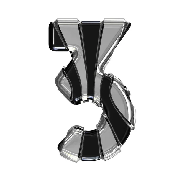 Black Symbol Gold Vertical Straps Number — Image vectorielle