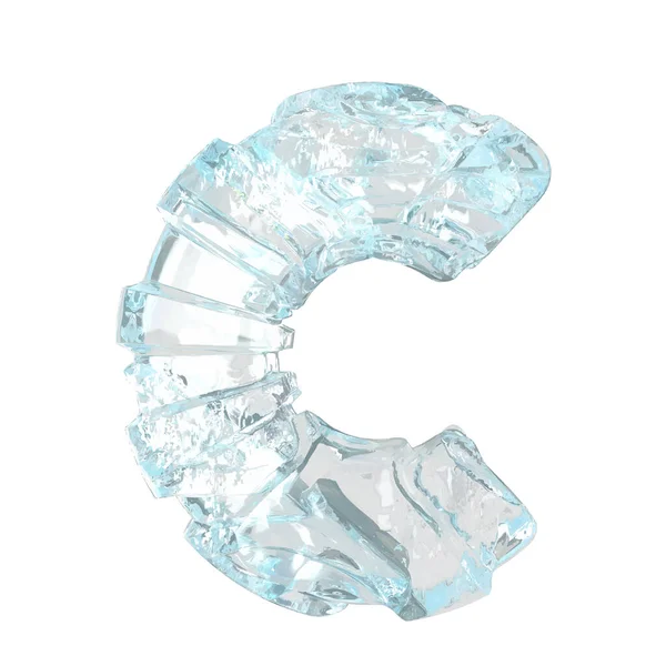 Symbols Made Broken Ice Letter — Image vectorielle