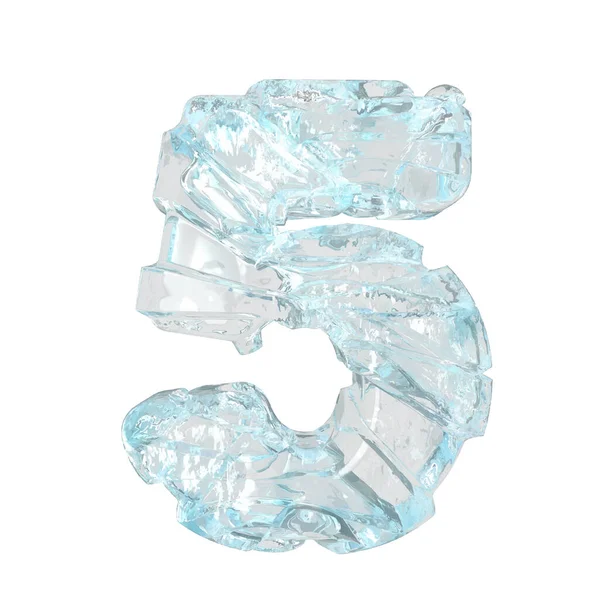 Symbols Made Broken Ice Number — Image vectorielle