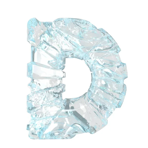 Symbols Made Broken Ice Letter — Vector de stock