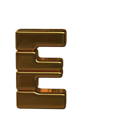 Letters from four horizontal blocks