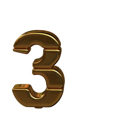 Letters from four horizontal blocks