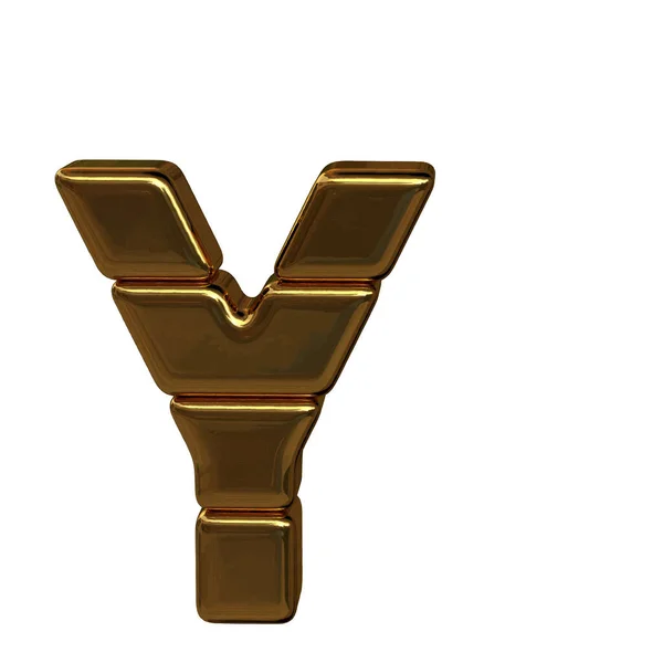 Letters Four Horizontal Blocks — Vettoriale Stock
