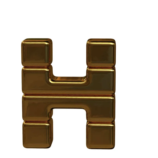 Letters Four Horizontal Blocks — 图库矢量图片