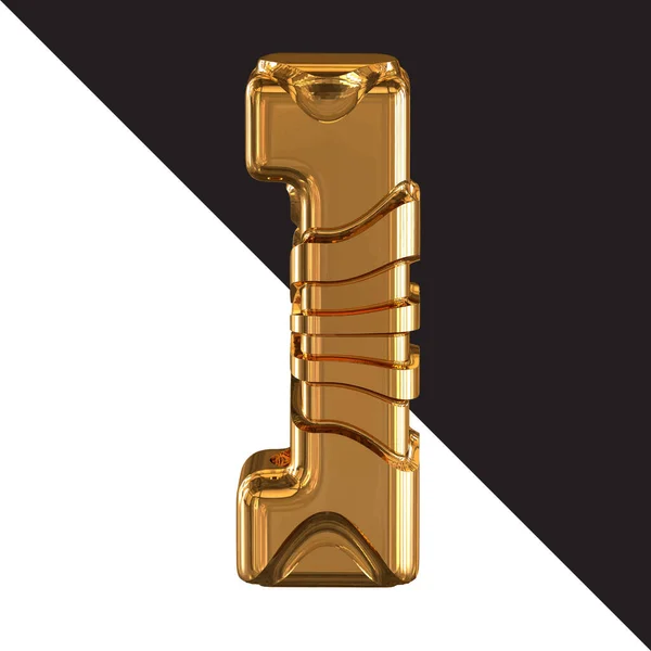 Золотой Символ Золотыми Поясами — стоковый вектор