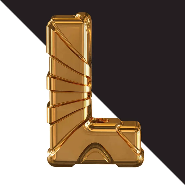 Gold Symbol Gold Belts Letter — Stockvektor