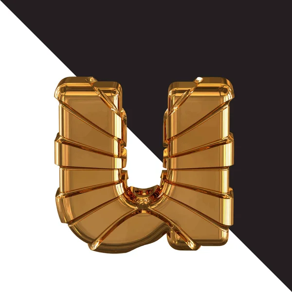 Gold Symbol Gold Belts Letter — Stockvektor