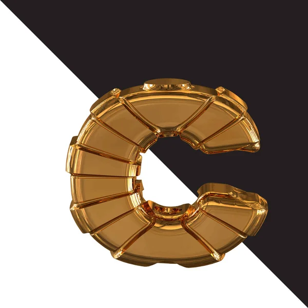 Gold Symbol Gold Belts Letter — Stockvektor