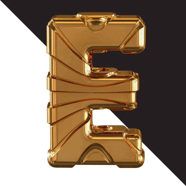 Gold Symbol Gold Belts Letter — Stock Vector