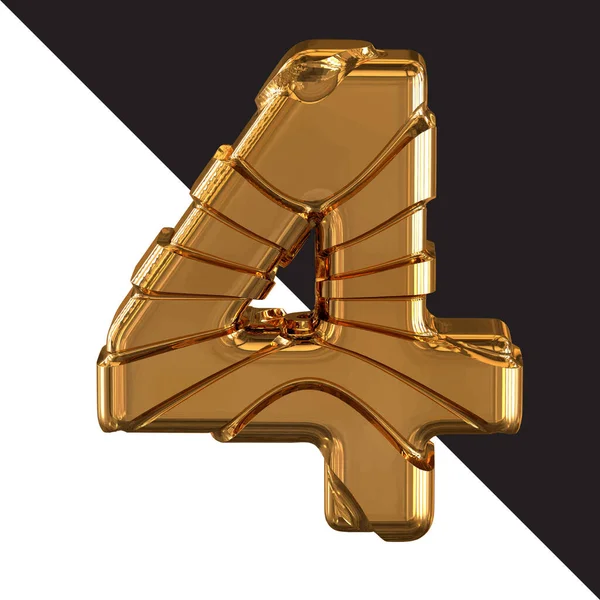 Gold Symbol Gold Belts Number —  Vetores de Stock