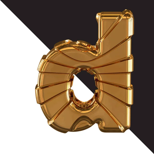 Gold Symbol Gold Belts Letter - Stok Vektor