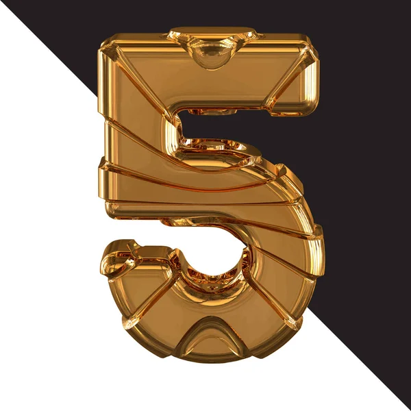 Gold Symbol Gold Belts Number — ストックベクタ