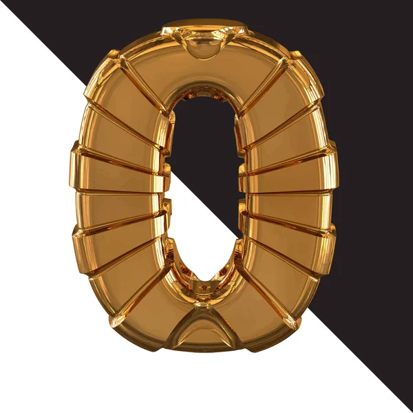 Gold Symbol Gold Belts Number — Wektor stockowy