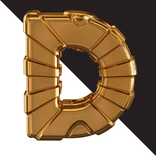 Gold Symbol Gold Belts Letter — Image vectorielle