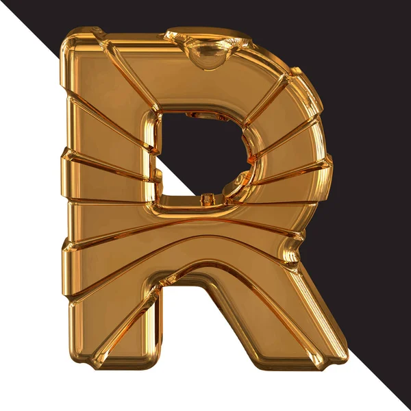 Gold Symbol Gold Belts Letter — Image vectorielle