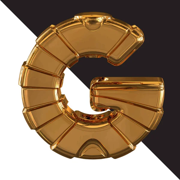 Gold Symbol Gold Belts Letter — Image vectorielle