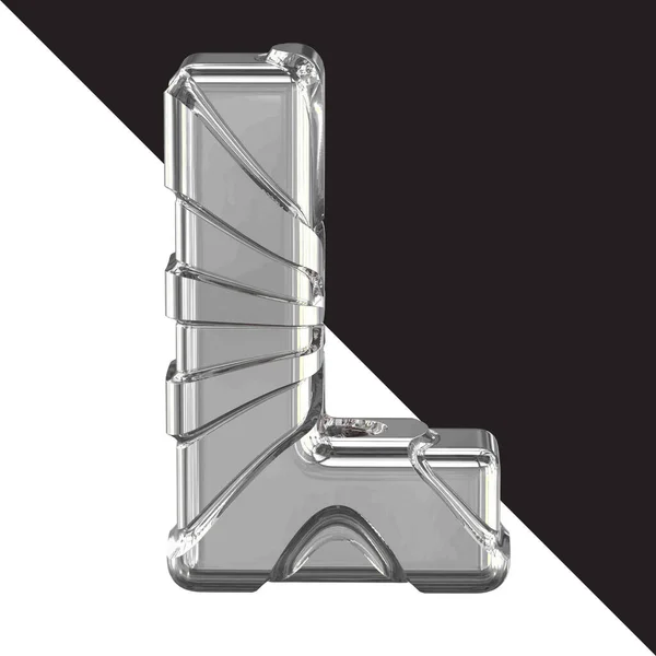 Silver Symbol Straps Letter — Stockvektor