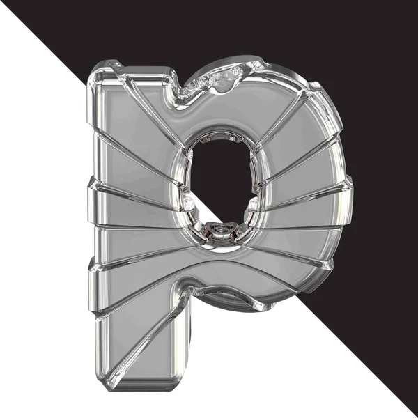 Silver Symbol Straps Letter — Image vectorielle