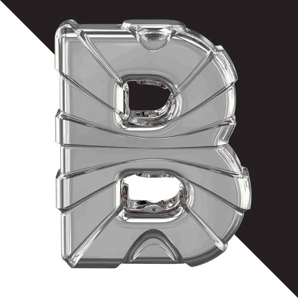 Silver Symbol Straps Letter — Image vectorielle