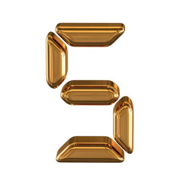 Characters 3d as a digital font