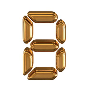 Characters 3d as a digital font